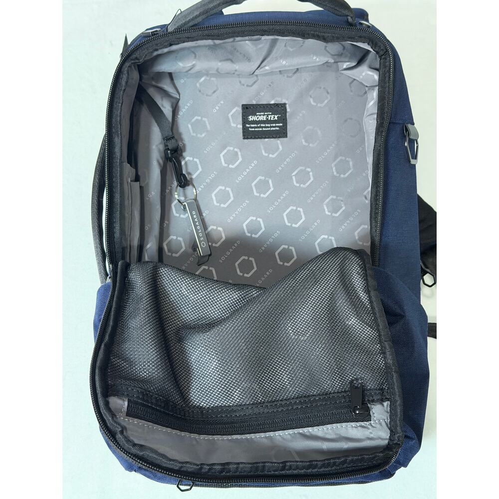 NWT Solgaard Backpack Shore-tex The Endeavor Mini Daypack Carry On Navy Blue - Picture 5 of 7